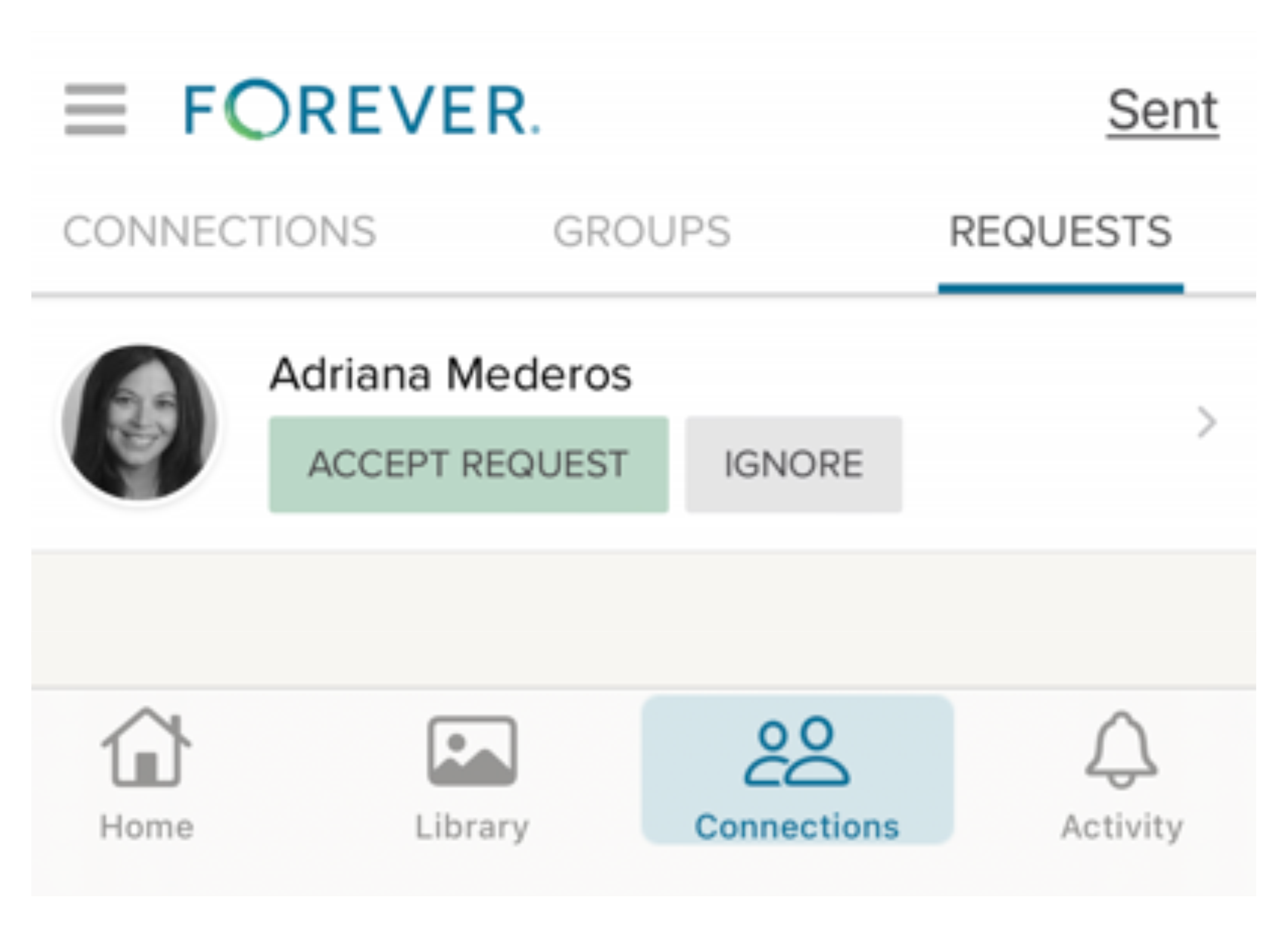 How Do I See My Connections On The IPhone Mobile App Forever Help Center